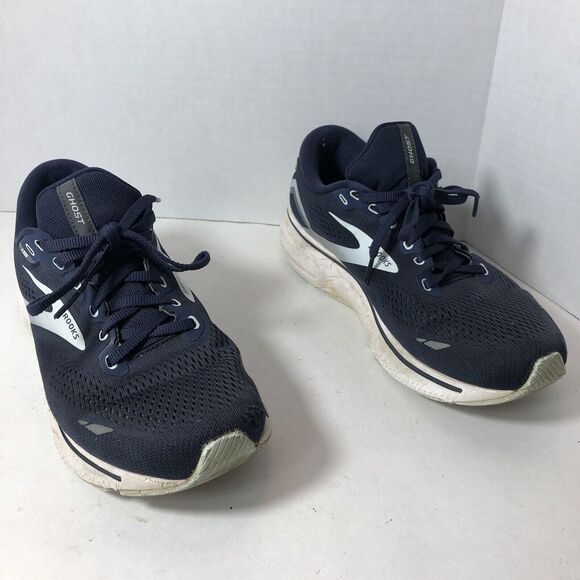 Brooks Sneakers Womens Size 10 D Wide Running Ghost 15 Blue White 1203801D450 G3 - Picture 1 of 10